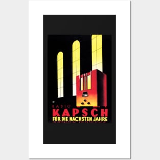 RADIO KAPSCH For The Next few Years Retro German Advertising Posters and Art